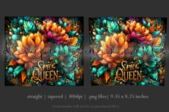 Spice Queen Tumbler Wrap, Sublimation Pumpkin Spice Tumbler Product Image 3