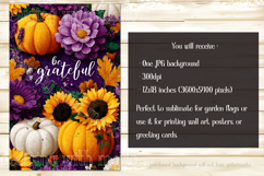 Autumn Garden Flag, Sublimation Be Grateful Garden Flag, d1 Product Image 2
