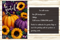 Autumn Garden Flag, Sublimation Be Grateful Garden Flag, d2 Product Image 2