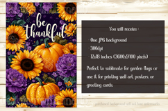 Autumn Garden Flag, Sublimation Be Thankful Garden Flag, d1 Product Image 2