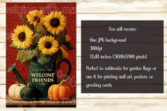 Autumn Garden Flag, Sublimation Country Welcome Garden Flag Product Image 2
