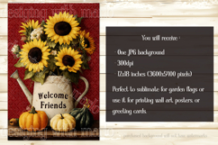 Autumn Garden Flag, Sublimation Country Welcome Garden Flag Product Image 2