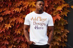 Autumn Male Background, Autumn Man Mockup, T-Shirt Mockup 7 Product Image 2
