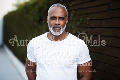 Autumn Man Background, Autumn Older Male Mockup, TShirt, d4 Product Image 1