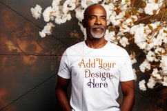 Autumn Man Background, Autumn Older Male Mockup, TShirt, d6 Product Image 2