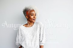 Autumn Woman Background, Autumn Older Woman Mockup, TShirt 8 Product Image 1
