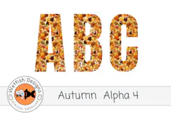 PNG Autumn Alphabet 4 Product Image 1