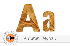 PNG Autumn Alphabet 7 Product Image 2