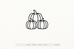 Pumpkin SVG Cut File | Autumn Pumpkin Cutting Files Product Image 1