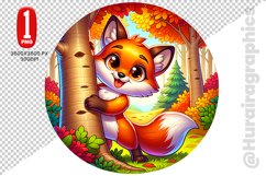 Autumn Animal Clipart - PNG File Product Image 1