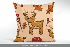 Autumn Animal Pattern SVG Product Image 1
