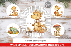 Wind Spinner Autumn Baby Dragons Product Image 1