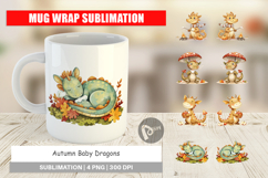 Mug Wrap Autumn Baby Dragons Product Image 1