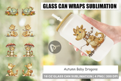 Glass Can Autumn Baby Dragons Product Image 1