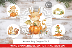 Wind Spinner Autumn Baby Dragons Product Image 1
