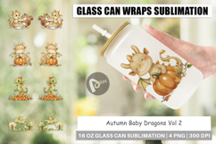 Glass Can Autumn Baby Dragons Product Image 1