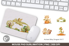 Mouse Pad Autumn Baby Dragons Product Image 1