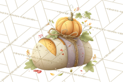 Cozy Fall Baking Clipart PNG, Pumpkin Pie Apple Bread Png Product Image 4