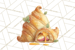 Cozy Fall Baking Clipart PNG, Pumpkin Pie Apple Bread Png Product Image 4