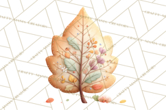 Cozy Fall Baking Clipart PNG, Pumpkin Pie Apple Bread Png Product Image 3