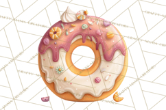 Cozy Fall Baking Clipart PNG, Pumpkin Pie Apple Bread Png Product Image 4
