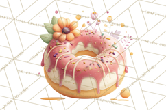 Cozy Fall Baking Clipart PNG, Pumpkin Pie Apple Bread Png Product Image 2
