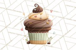 Cozy Fall Baking Clipart PNG, Pumpkin Pie Apple Bread Png Product Image 3