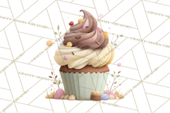 Cozy Fall Baking Clipart PNG, Pumpkin Pie Apple Bread Png Product Image 4