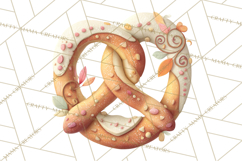 Cozy Fall Baking Clipart PNG, Pumpkin Pie Apple Bread Png Product Image 4