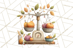 Autumn Baking Critters, Fall Clipart Png, Autumn Animals Product Image 3