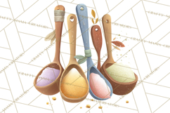 Autumn Baking Critters, Fall Clipart Png, Autumn Animals Product Image 4