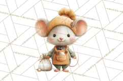 Autumn Baking Critters, Fall Clipart Png, Autumn Animals Product Image 5