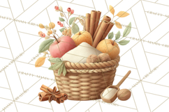 Autumn Baking Critters, Fall Clipart Png, Autumn Animals Product Image 5