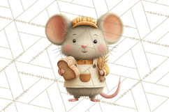 Autumn Baking Critters, Fall Clipart Png, Autumn Animals Product Image 2