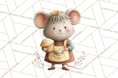 Autumn Baking Critters, Fall Clipart Png, Autumn Animals Product Image 3