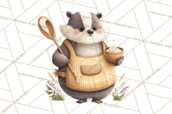 Autumn Baking Critters, Fall Clipart Png, Autumn Animals Product Image 4