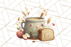 Autumn Baking Critters, Fall Clipart Png, Autumn Animals Product Image 4