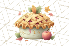 Autumn Baking Critters, Fall Clipart Png, Autumn Animals Product Image 5