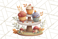 Autumn Baking Critters, Fall Clipart Png, Autumn Animals Product Image 4