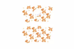 autumn balloon dog starbucks 16oz hot cup tumbler wrap svg presized template for tumbler grande suitable for cricut and silhouette