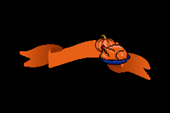 Autumn banner with thanksgiving pixel art decoration isolate Product Image 2