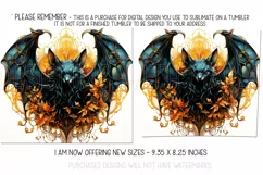 Autumn Tumbler Sublimation, Autumn Animal, Bat Tumbler, d2 Product Image 2