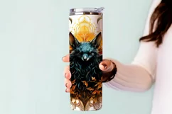 Autumn Tumbler Sublimation, Autumn Animal, Bat Tumbler, d2 Product Image 3