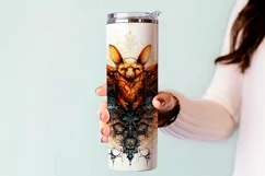 Autumn Tumbler Sublimation, Autumn Animal, Bat Tumbler, d3 Product Image 3