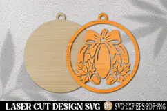 Autumn Bell Ornament Laser Cut SVG Product Image 2