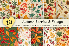autumn berries foliage, berry vine pattern, festive harvest design, red rosehip print, woodland berry repeat, seasonal fruit foliage, rustic autumn garland, pyracantha cluster pattern, ivy leaf background, hypericum berry design