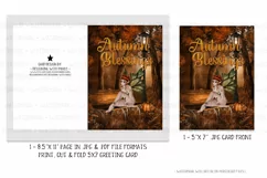 Fantasy Fairy Autumn Blessings 5x7 Printable Greeting Card Product Image 2