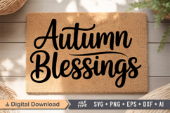 Autumn Blessings SVG | Fall Doormat SVG | Autumn Doormat SVG Product Image 4