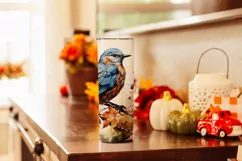Autumn Tumbler Sublimation, Autumn Animal, Bird Tumbler, d2 Product Image 3