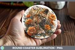 GorgeousAutumn Boho Round Coaster design.